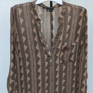 Forever 21 plus size line long sleeve blouse.